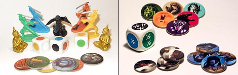 Los enemigos, al fondo, y las armas para acabar con ellos