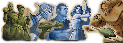 Algunos ejemplos del arte del juego: personajes, armas, monstruos...