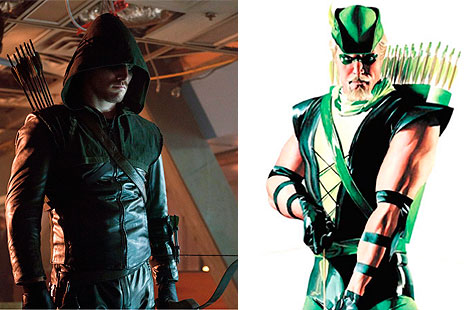 Oliver Queen, en versión TV y versión cómic. Hay más...