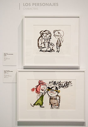 Bocetos de dos momentos de 'Up'