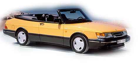 Saab 900 amarillo descapotable. El 'car' de la primera historia