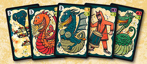 Algunos de los naipes de 'Guspira'