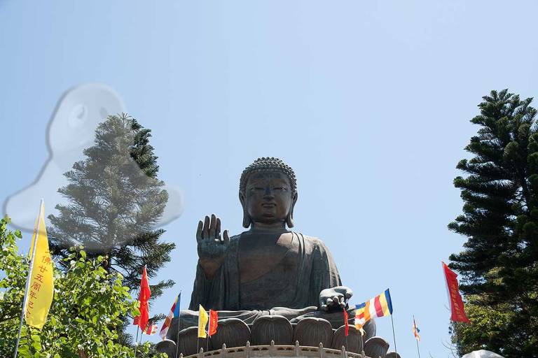 El Buda gigante de Lantau: 34 metros de estatua.