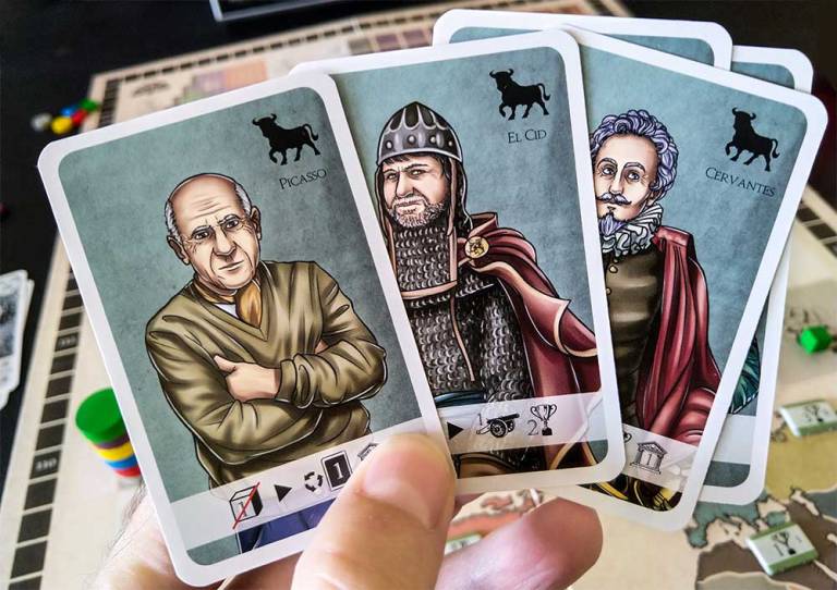 Los consejeros de España: Picasso, El Cid y Cervantes, entre otros.