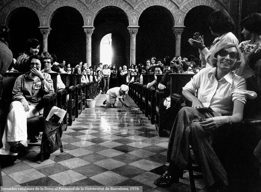 Jornades catalanes de la Dona al Paranimf de la Universitat de Barcelona,1976